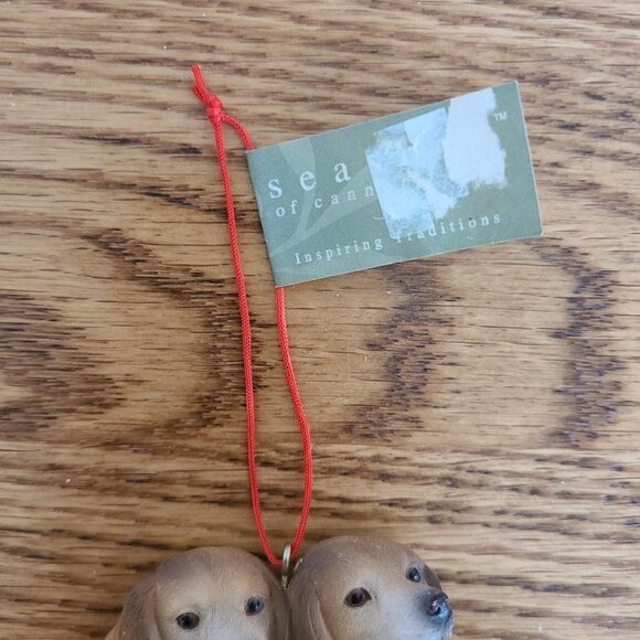 Vintage Resin Beagle Puppy Dog Friends Pair Picture Frame Ornament - Picture 15 of 16